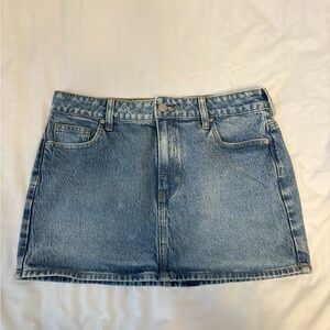 PacSun Light Blue Denim Mini Skirt